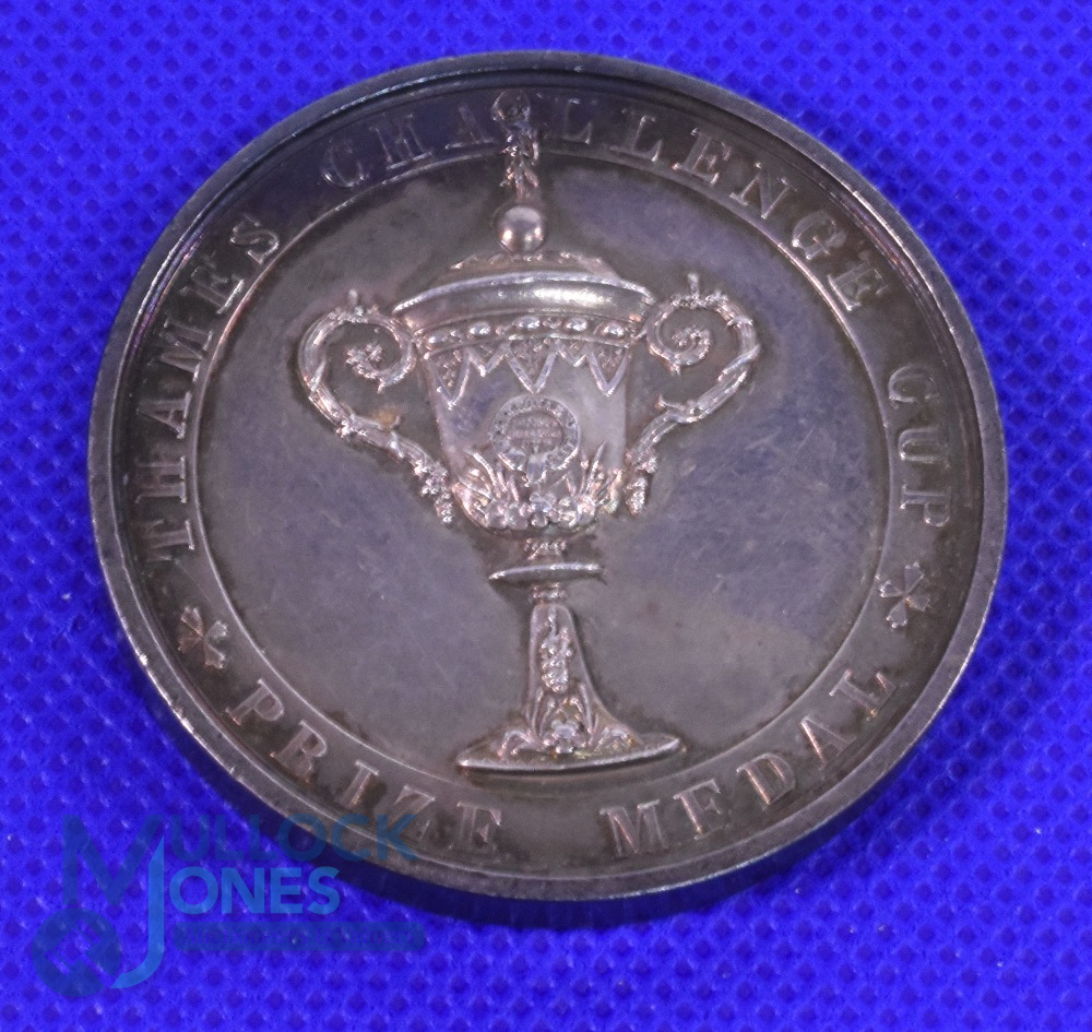 1870 Henley Regatta Thames Challenge Cup Prize Medal. The Thames Challenge Cup is a rowing event for