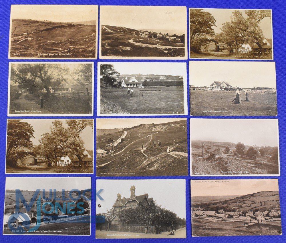 Interesting collection of Cleeve Hill, Caldy (West Kirby), Clacton on Sea and Copthorne b&w