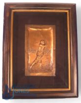 c1900 Copper tooled Sculpture of the Legendary Golfer Freddie Tait. This extremely high-quality