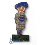 Enamel Golf Bromford Man Badge, made by Fattorini & Son Birmingham, G