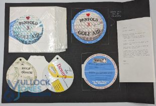 1977 Penfold Dial Data Golf Aid, original Graphic Artist Design Artwork with a card mock-up - a golf