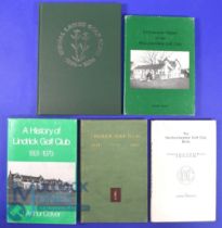 Collection of Mostly Northern English Golf Club Histories - 2x signed (5) to incl 2 x Lindrick