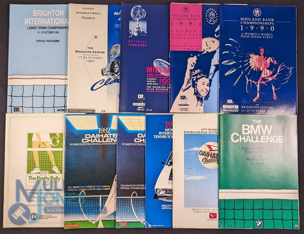 The Women's International Championships Tennis Programmes. Official programmes. Held at Brighton