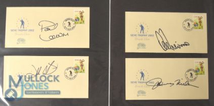 Golf Autographs - Signed First Day Covers features 8x signatures including Seve Ballesteros, Paul