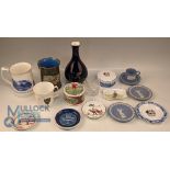 Golf Collectable China Ceramics: a good collection - with noted items to incl Wedgwood Ryder Cup