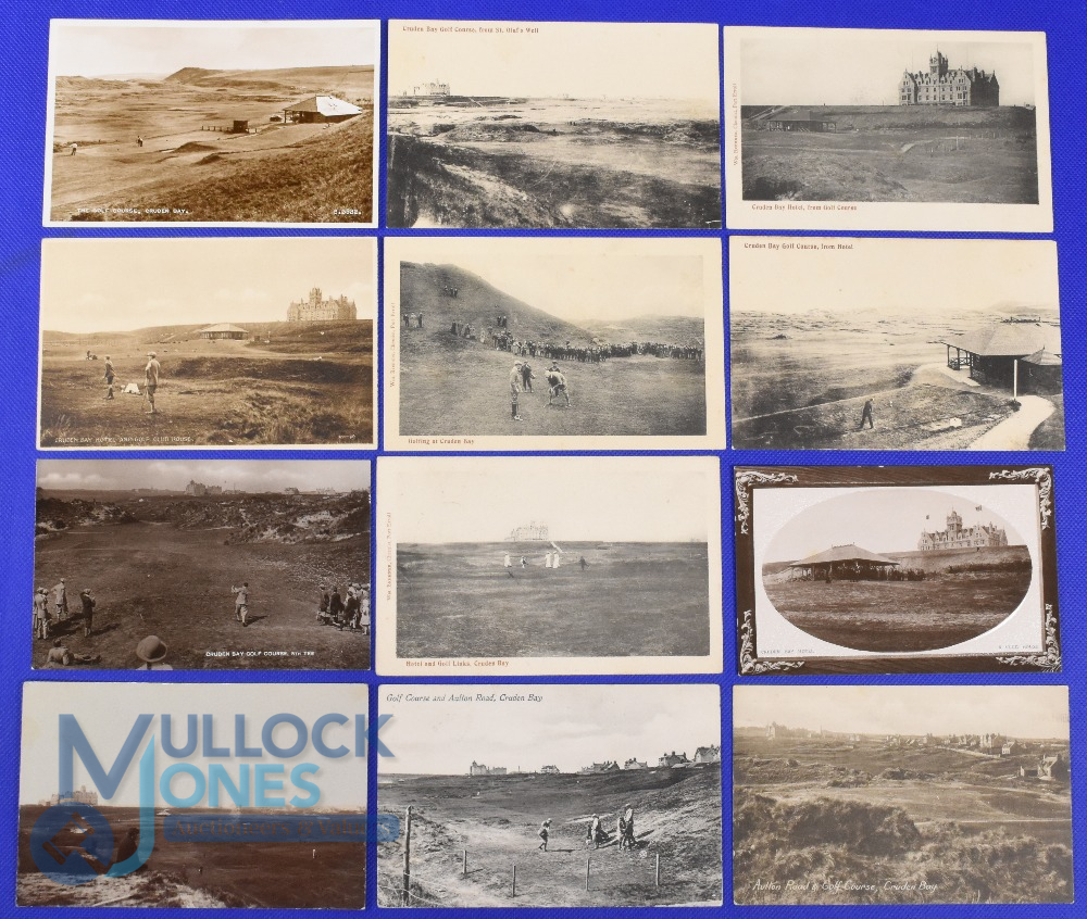 Interesting collection of 20thc Cruden Bay Golf Club, players, and the course postcards (12) -