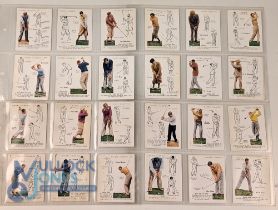 John Player and Sons "Golf" cigarette cards - issued in 1939 c/w Imperial Tobacco Co details to
