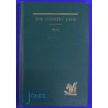 Scarce 1935 The Country Club, Brookline Massachusetts Annual Hand Book -- c/w frontis piece of The