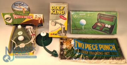 4x Golf Training Practice Sets: to include Golf King Improve Your Swing, Deluxe Putt A' Matic set,
