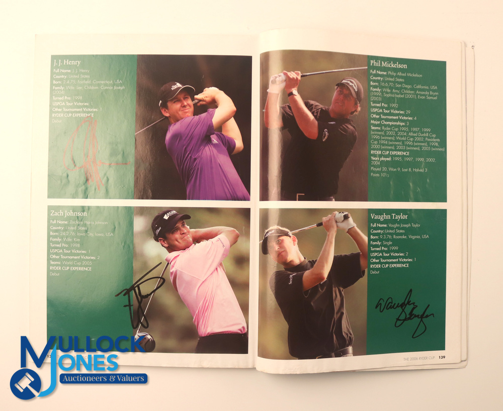 Autographs - multi-signed 2002 Ryder Cup Golf Programmes with Course and Players Guides - signatures - Bild 6 aus 6