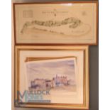 St Andrews Golf Prints to include: The Old Course St Andrews Plan with printed signature A Mackenzie