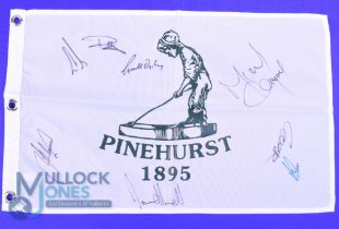 Pinehurst (US Open Golf Championship Venue) signed pin flag - signed by Michael Campbell winner 2005
