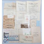 The New Golf Course St Andrews: Paperwork account sheets from 1957 annual meeting 1961 and 1962,