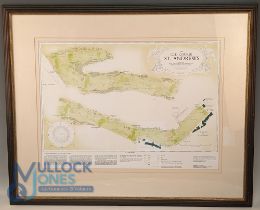 Geomorphology Golf Map of The Old Course St Andrews, published and surveyed David J Hogg 1985-87,