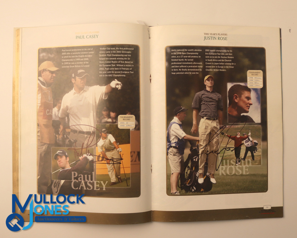 Autographs - multi-signed selection of Scottish Open Loch Lomond Golf Programmes (7): features - Image 4 of 4