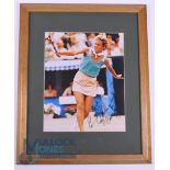 Tennis - Evonne Goolagong Cawley Autographed Photograph. Evonne Fay Goolagong Cawley AC MBE (née