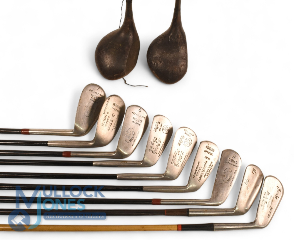 Selection of Steel shafted Golf Clubs (23) features a mixture of 16x Various Irons MacGregor Tommy