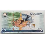 Autograph - Jordan Speith signed Royal Bank of Scotland £5 Banknote - depicting Ryder Cup Gleneagles