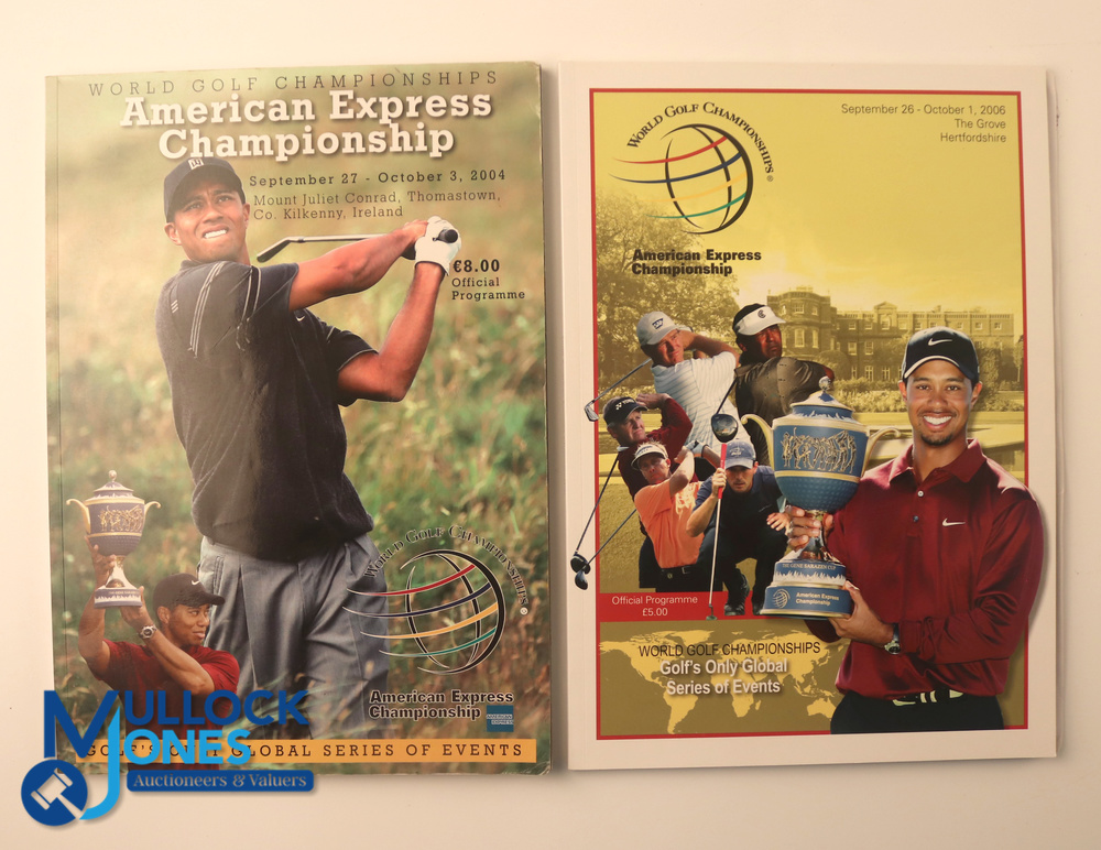 Autographs - multi-signed 2004 and 2006 American Express Championship Golf Programmes (2) with