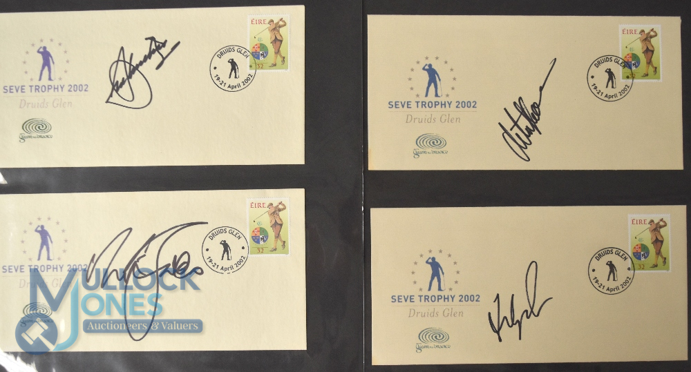 Golf Autographs - Signed First Day Covers features 8x signatures including Mark O'Meara, Sandy Lyle, - Image 2 of 2
