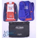 Official Track & Field Tours Back Packs. To consist of Budapest 1998, Helsinki 2005 together with