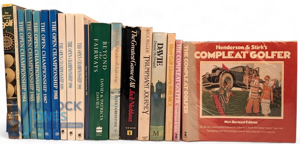 Golf Book Selection - with examples of The Open Championship Annuals 1984-1991, The Complete
