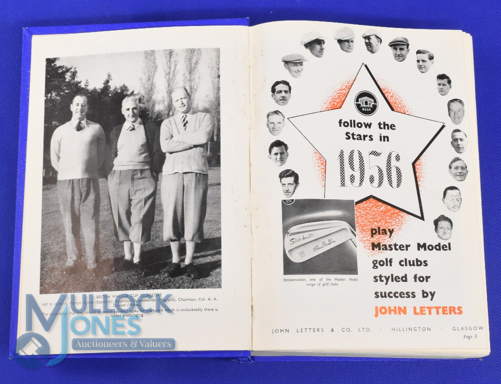 1956 Golf Monthly Magazines comprising a complete Bound Volume (wrappers removed) bound in sky - Image 2 of 2