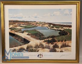 Baxter, Graeme signed 1991 Ryder Cup colour print - signed by the artist to the board and titled "