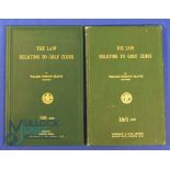 2x The Law Relating to Golf Clubs Books - by William Desmond Blatch (Solicitor - Director of The