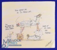 Murderabilia: Charles Bronson Original Drawing. The Birdman's signed to front drawing of HMP Gym