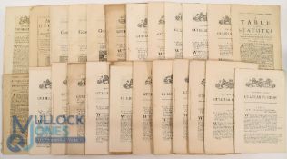 Parliament Acts Table of the Statues from Queen Anne, William IV & George III: a mixture of Acts