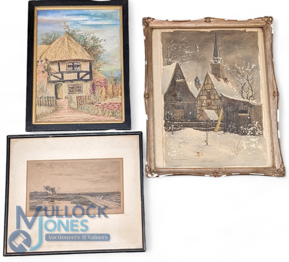 Original 17th century hand coloured Map of Staffordshire (Staffordiae) after William Kip - framed - Image 3 of 6