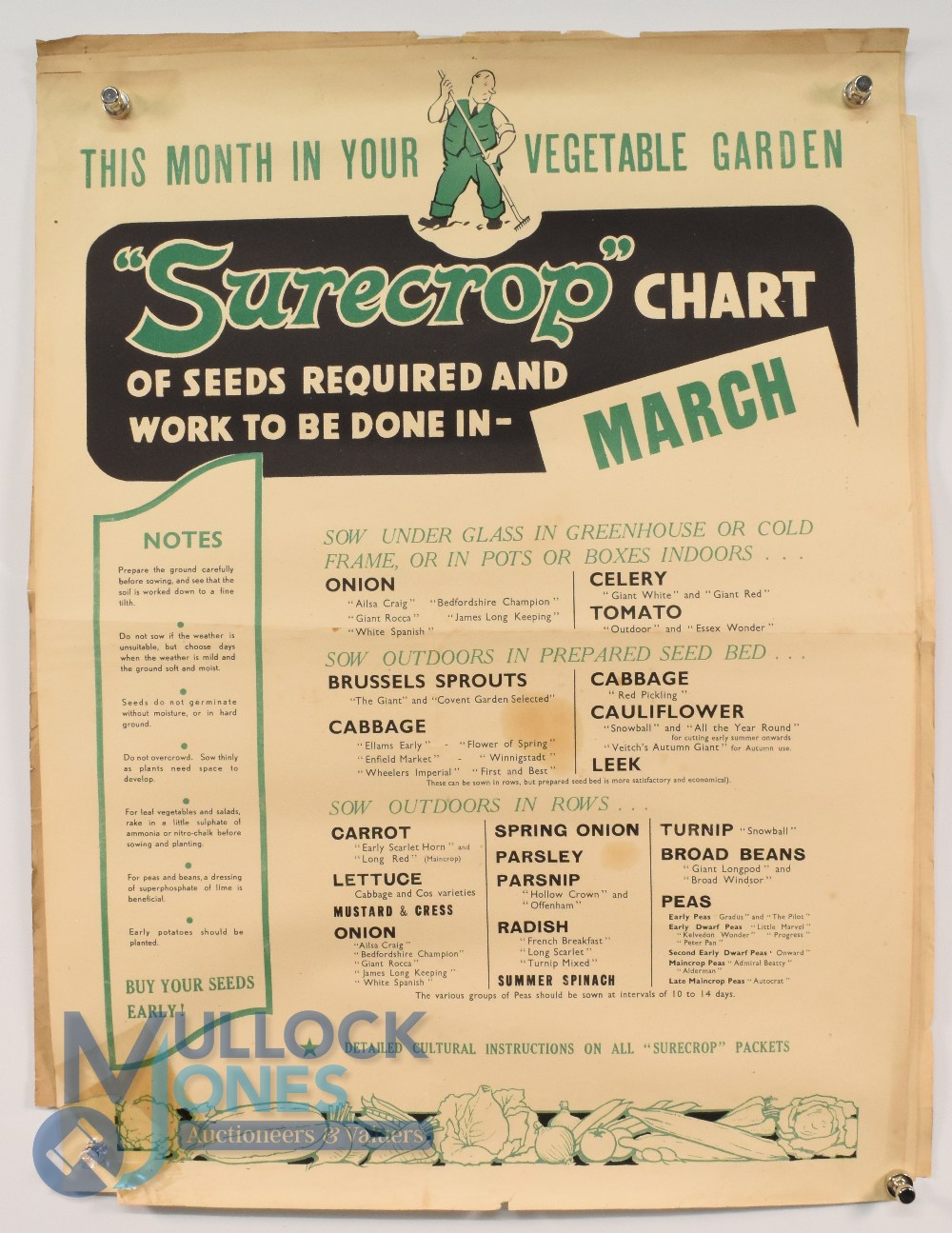 Agriculture - Posters: group of approx. seven posters printed in green and black advising on seed - Image 3 of 8