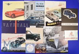 Automobile Sales Catalogues (10) - The New Morris Cowley 1954. A fold out 5 page brochure
