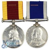 Victorian / Edwardian Royal Navy Long Service Medal Group. To AB J Foster HMS Hart, LSGC HMS Orontes