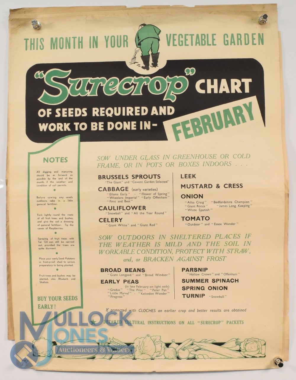 Agriculture - Posters: group of approx. seven posters printed in green and black advising on seed - Image 2 of 8