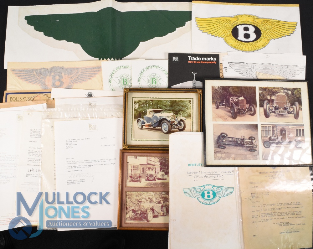Automotive - Rolls Royce & Bentley - Author Ray Roberts Archive, Paintings and Number Plate -