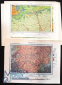 Wet Country Geological Maps: A large folder of 30+ flat coloured maps