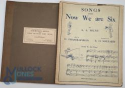 Winnie The Pooh: Songs from Now We are Six by A A Milne, with illustrations by E H Shepherd,