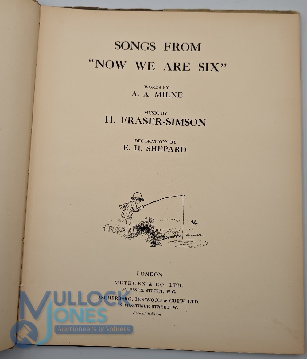 Winnie The Pooh: Songs from Now We are Six by A A Milne, with illustrations by E H Shepherd, - Image 2 of 3