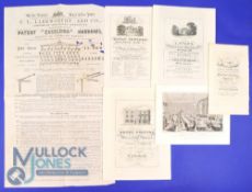 Various Handbills (6) - features Larkworthy & Co, Worcester c1865. Ploughs and Harrows and Suffle