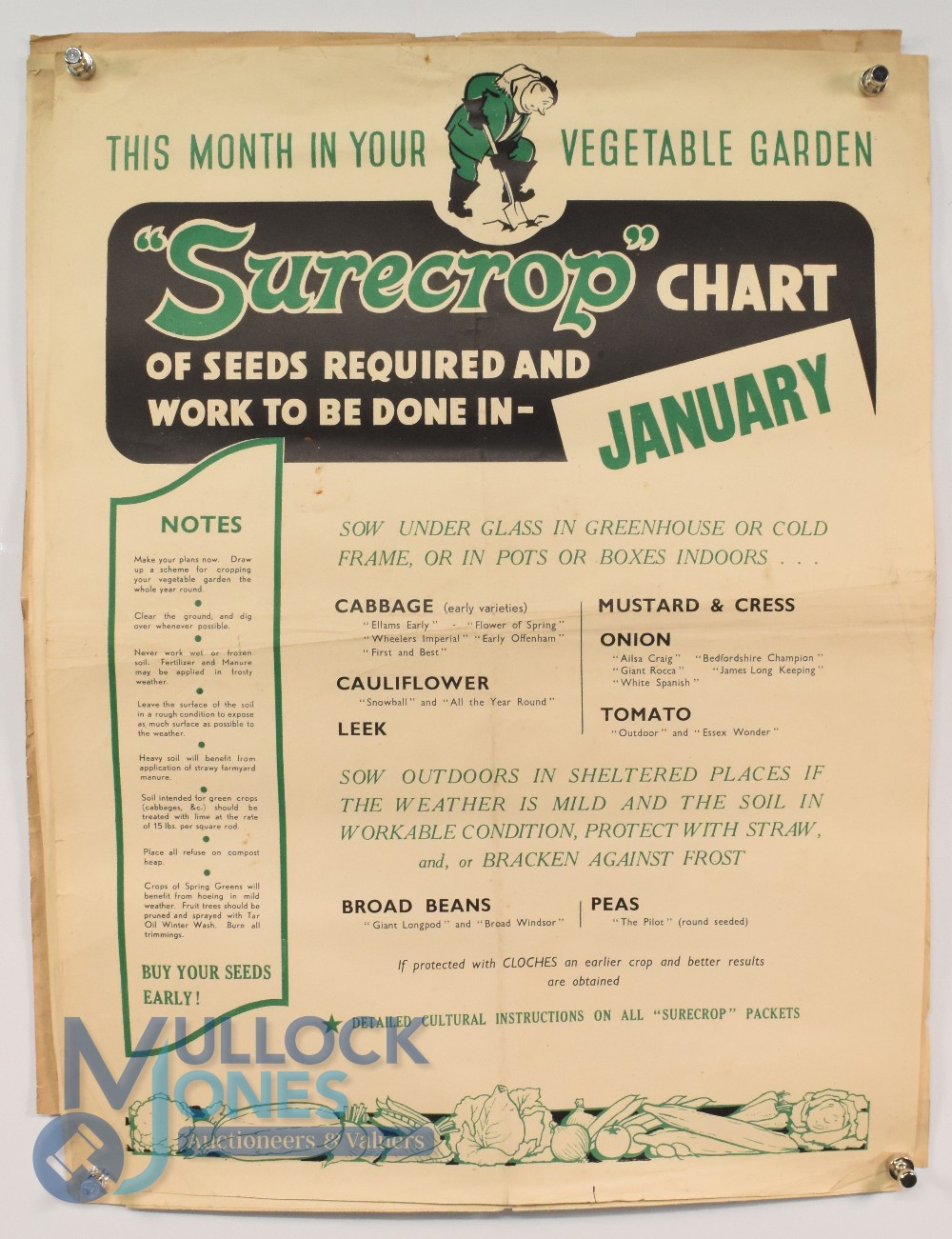 Agriculture - Posters: group of approx. seven posters printed in green and black advising on seed