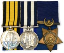 Victorian Royal Navy Long Service Medal Group. To Ord Henry Brooking Soady from Cornwall, Ashantee