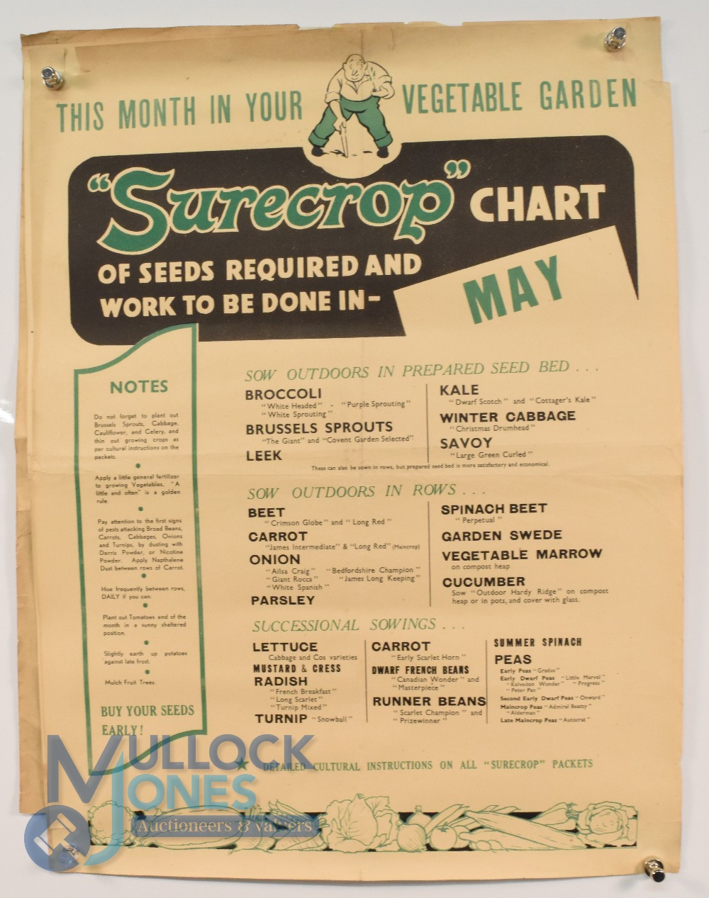 Agriculture - Posters: group of approx. seven posters printed in green and black advising on seed - Image 5 of 8