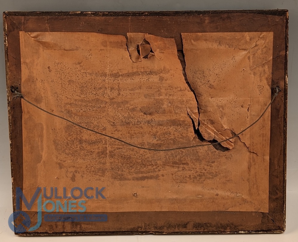 Victorian Oil on Board of a Terrier Dog Chasing a Mouse - by Edwin Loader of Bath 1827-1885. Edwin - Image 2 of 2