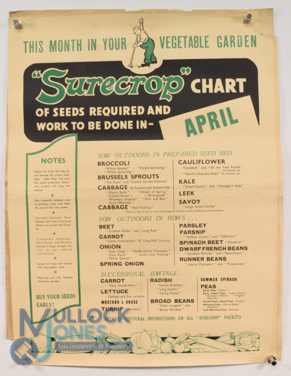 Agriculture - Posters: group of approx. seven posters printed in green and black advising on seed - Image 4 of 8