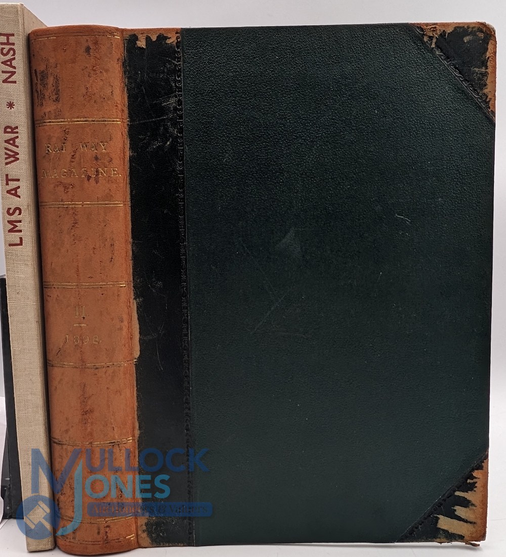 Early Bound Volume of "The Railway Magazine" 1898 - Volume 2. The 6 monthly editions bound by the