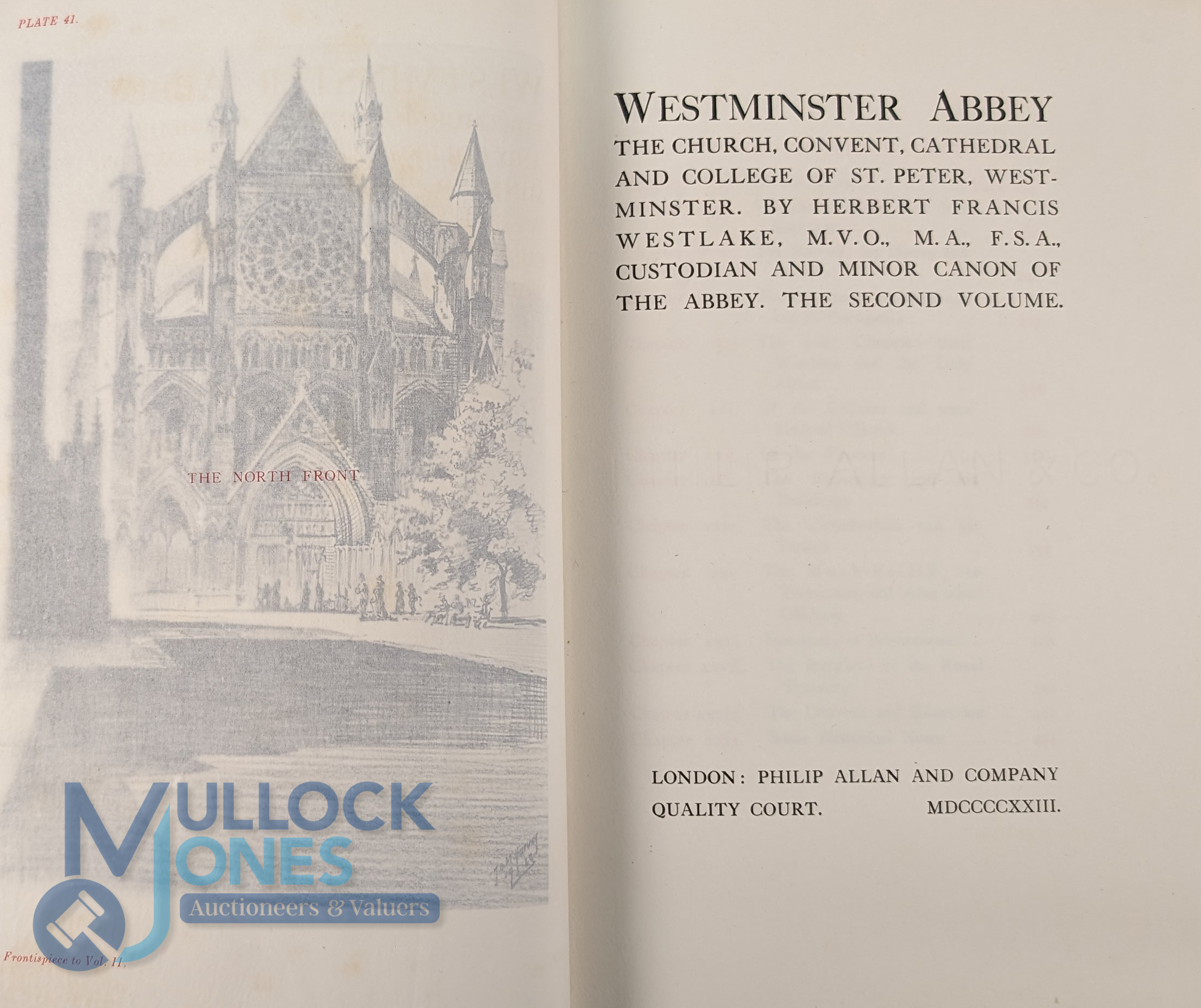 Westminster Abbey: The Church, Convent Cathedral and College of St Peter, Westminster [2 Volume Set] - Image 3 of 3