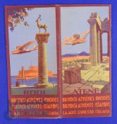 Aviation - Aero Espresso Italiana, 1932 - An attractive 24 page publicity booklet with over 40