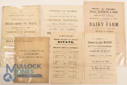 Property Sale Notices 30+ almost all 19th c some from the 1820s, several with plans and many from
